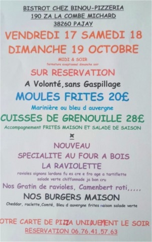 Menu WE
