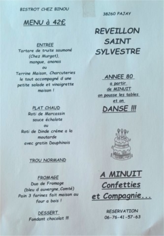 menu reveillon 